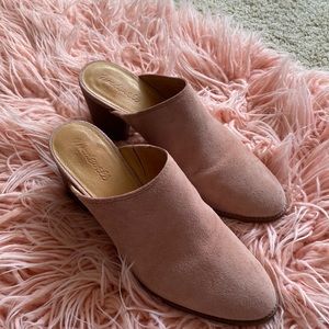 Blush pink madewell shoes
